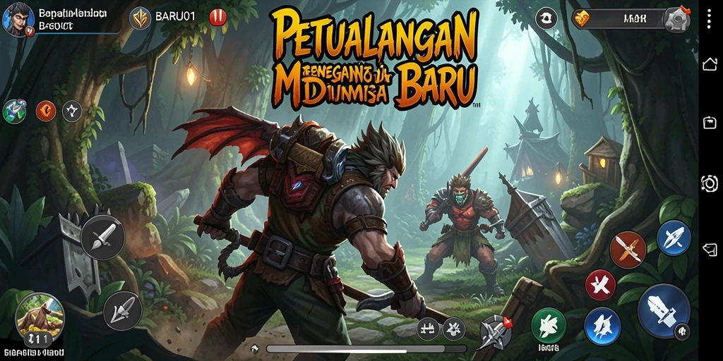Tampilan gameplay seru dan penuh tantangan di BARU01.