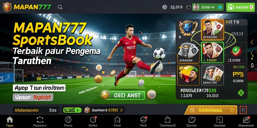 Gambaran menarik dari gameplay Sportsbook di aplikasi MAPAN777.