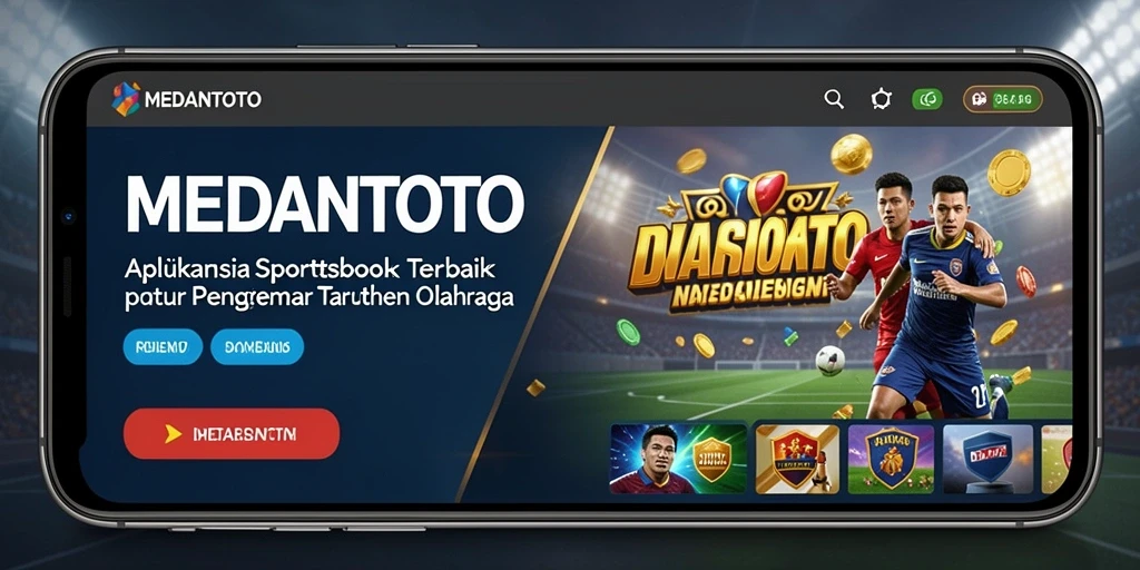 Screenshot utama MEDANTOTO menampilkan fitur taruhan olahraga yang menarik.
