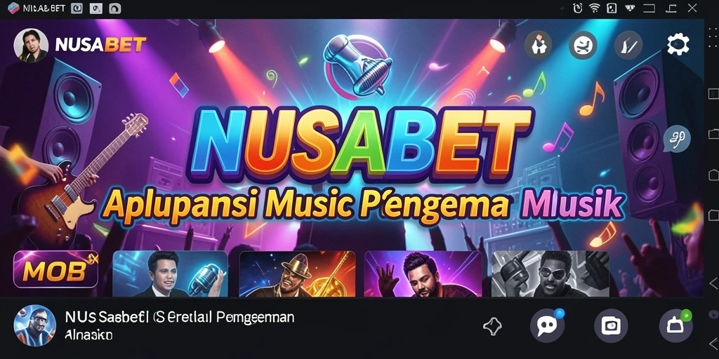 Tampilan gameplay NUSABET dengan musik yang memukau.