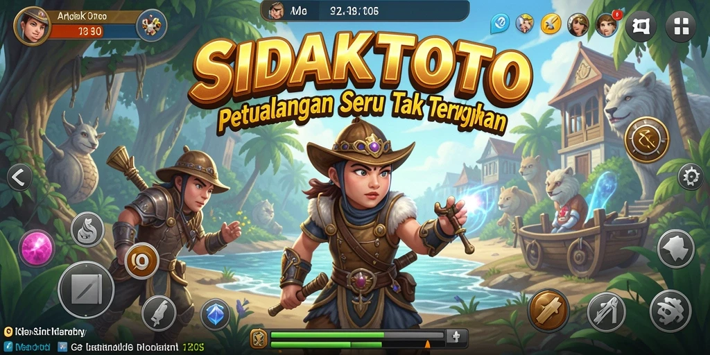 Gameplay petualangan seru dalam SIDAKTOTO dengan berbagai tantangan.